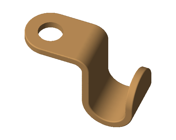 Háčik na tyč šatníka alebo police