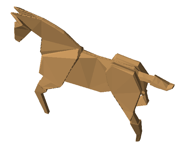 Kôň – origami soška