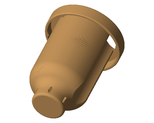 Samozavlažovací kvetináč na zavárací pohár (67 mm)